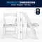 Flash Furniture HERCULES Series White Wood Folding Chair with Vinyl Padded Seat, PK2 2-XF-2901-WH-WOOD-GG - alternate 10